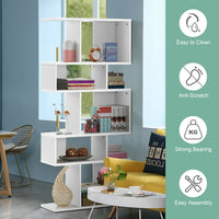 5 Cubes Ladder Shelf Corner Bookshelf Display Rack Bookcase - 7DAY'S
