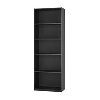 5 - Shelf Bookcase with Adjustable Shelves, White - 7DAY'S