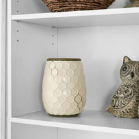 5 - Shelf Bookcase with Adjustable Shelves, White - 7DAY'S