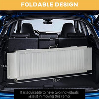 5' Steps Ramp,Portable Wheelchair Ramp,Carpeted Foldable Handicap Ramp - 7DAY'S