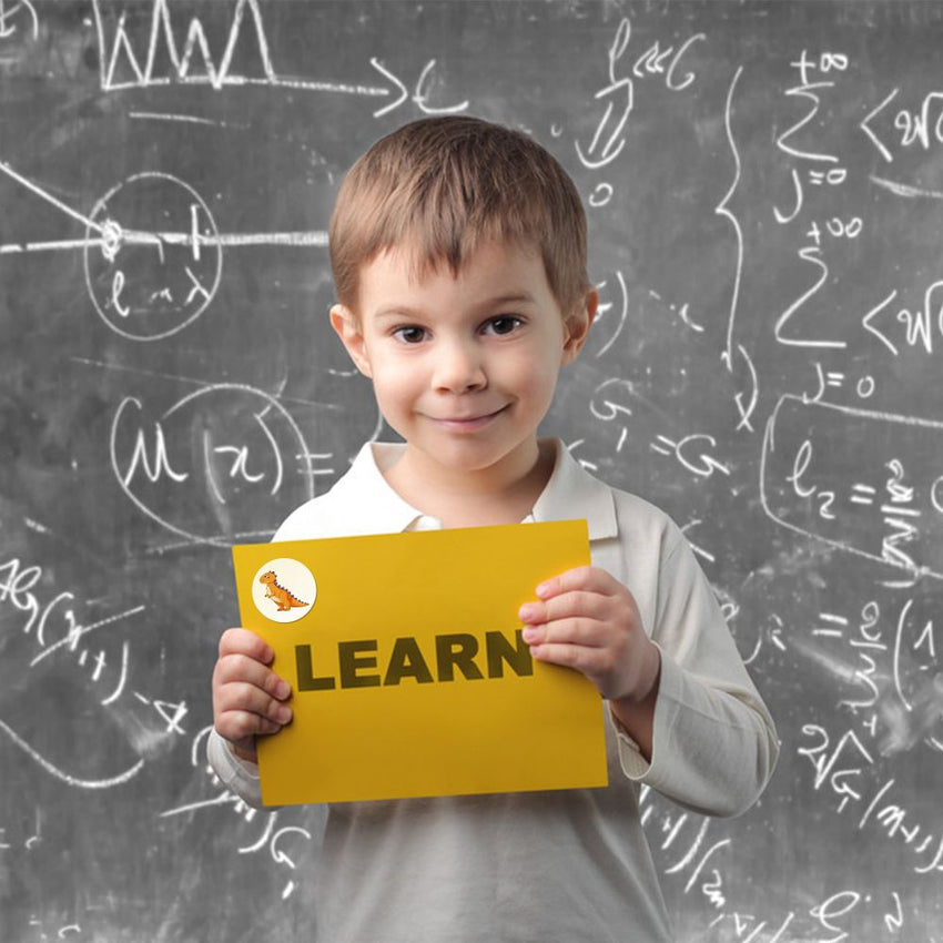 500pcs/roll Round Dinosaur Stickers for Kids Teacher Reward Stickers School Supplies Animal Incentive Roll Sticker - 7DAY'S