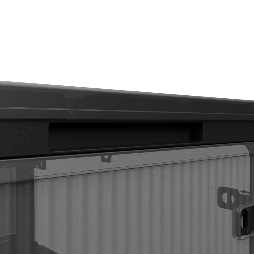 506QT 4 - Pack Transparent Stackable Storage Bins with 5 Doors to Open with Wheels, Folding Plastic Craft Containers Large Closet Organizers Box for Bedrooms Living Rooms Study Kids' Toys, Black - 7DAY'S