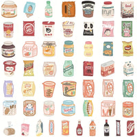 50pcs Delicious Snack Kawaii Stickers Roblox For Beautifying Table Notebook Piggy Bank Car Wallet Refrigerator Luggage Stickers Mobile Phone Laptop Marking Decoration DIY Toys - 7DAY'S