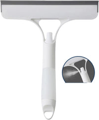 3 in 1 Window Cleaning Scraper Glass, 2025 New Squeegee for Shower Glass, Spray Away Cleaner Shower Squeegee for Glass Doors Brush - All-Purpose Squeegee for Window Cleaner Tool (Grey)