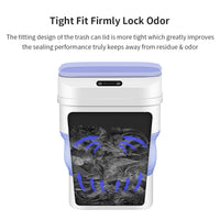 Automatic Sensor Trash Can, Kitchen Smart Garbage Bin with Lid, Touchless Induction, Collapsible Design, Large Capacity Waste Basket for Home, Office, Bathroom