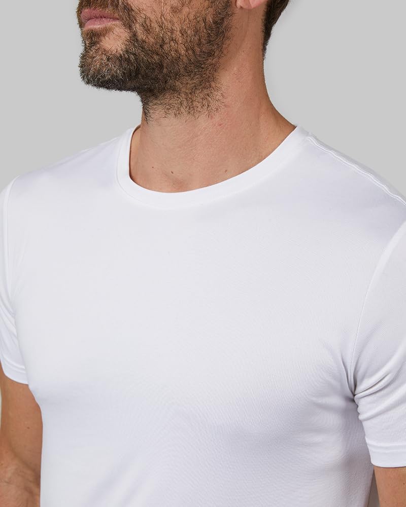 32 Degrees Mens 4 Pack Cool Crewneck T-Shirt | Anti-Odor | Quick Drying | 4-Way Stretch