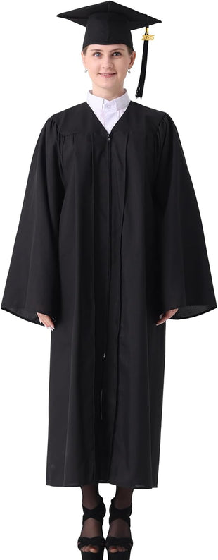 GraduatePro Matte Graduation Cap and Gown Class of 2025 Set Bulk with Tassel for High School & College 12 Colors