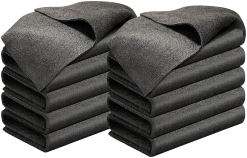 Thickened Magic Cleaning Cloth, 2025 New Magic Cleaning Cloths for Glass, Reusable Microfiber Cleaning Cloth Lint Free Streak Free Rags for Windows Mirrors Cars Kitchen Home Use (10, 11.8 × 11.8 in)