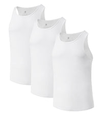 DAVID ARCHY Men's Tank Top Undershirt Micro Modal Undershirts Moisture-Wicking Tank A-Shirt for Men, 3-Pack