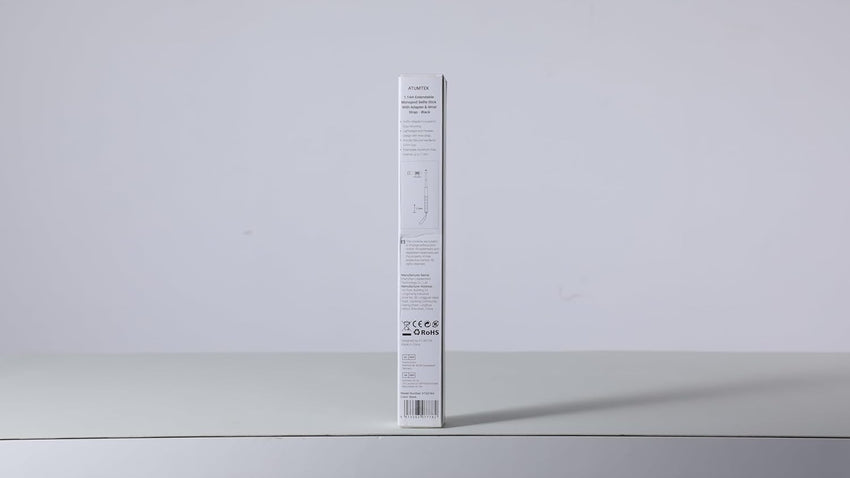 ATUMTEK 45" Invisible Selfie Stick, 1/4" Extended Monopod Pole, Solid and Compact Design for Insta360, for GoPro, DJI, Action Camera (Buckle Mount for GoPro and Wrist Strap Included)