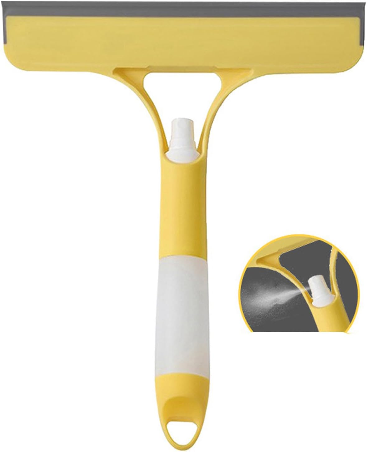 3 in 1 Window Cleaning Scraper Glass, 2025 New Squeegee for Shower Glass, Spray Away Cleaner Shower Squeegee for Glass Doors Brush - All-Purpose Squeegee for Window Cleaner Tool (Grey)