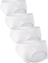 DAVID ARCHY Men's Underwear Ultra Soft Modal Dual Pouch Briefs Support Comfortable lightweight Briefs for Men 4 or 7 Pack