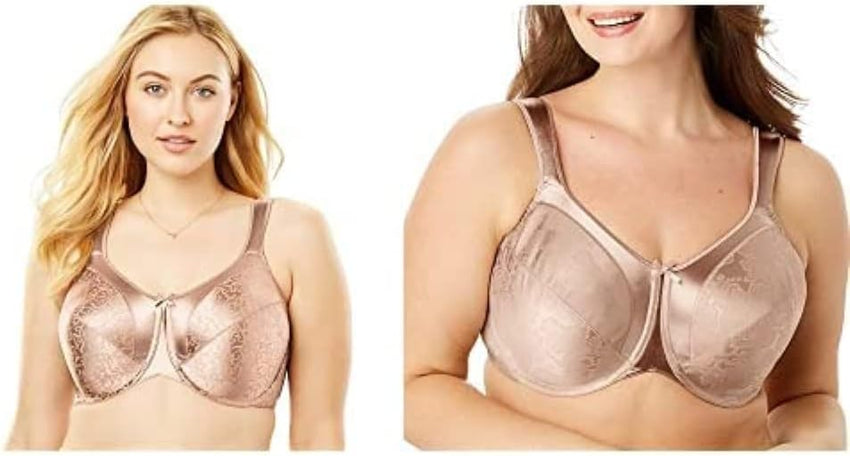 Bali Women's Satin Tracings Minimizer Underwire Bra