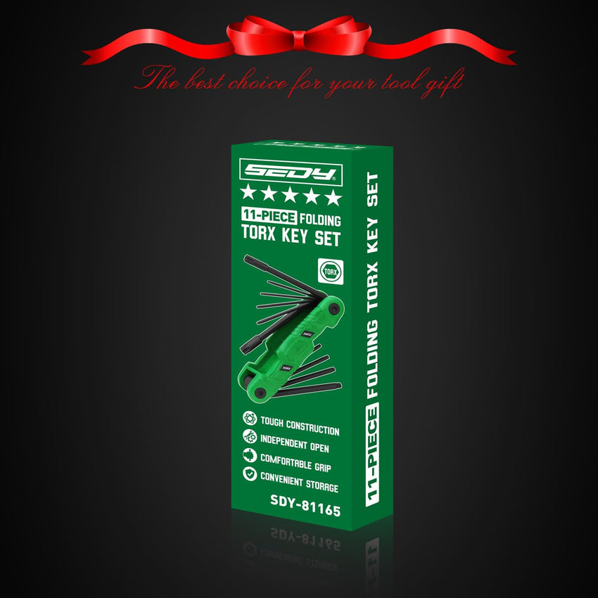 SEDY 32-Piece Hex Key Wrench Set, Metric and SAE Allen Wrenches (0.028-3/8 inch, 0.7-10 mm) L Shape Allen Keys, Chrome Vanadium Steelwith 2x Extension Handle