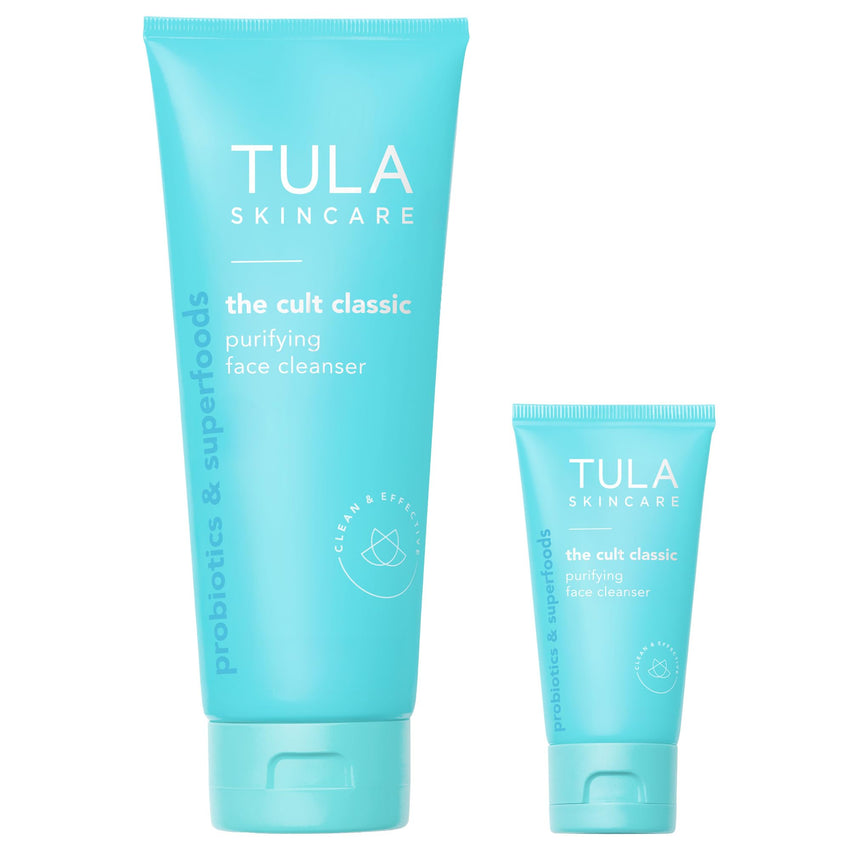 TULA Skin Care Cult Classic Purifying Face Cleanser - Gentle and Effective Face Wash, Makeup Remover, Nourishing and Hydrating