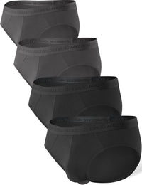 DAVID ARCHY Men's Underwear Ultra Soft Modal Dual Pouch Briefs Support Comfortable lightweight Briefs for Men 4 or 7 Pack