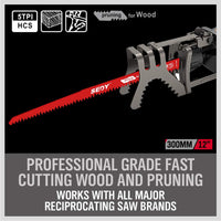 36-Piece Ultimate Reciprocating Saw Blade Set - Premium Saw Blades, Durable Wood & Metal Cutting Blades with Storage Pouch, Long-Lasting Pruning Blades