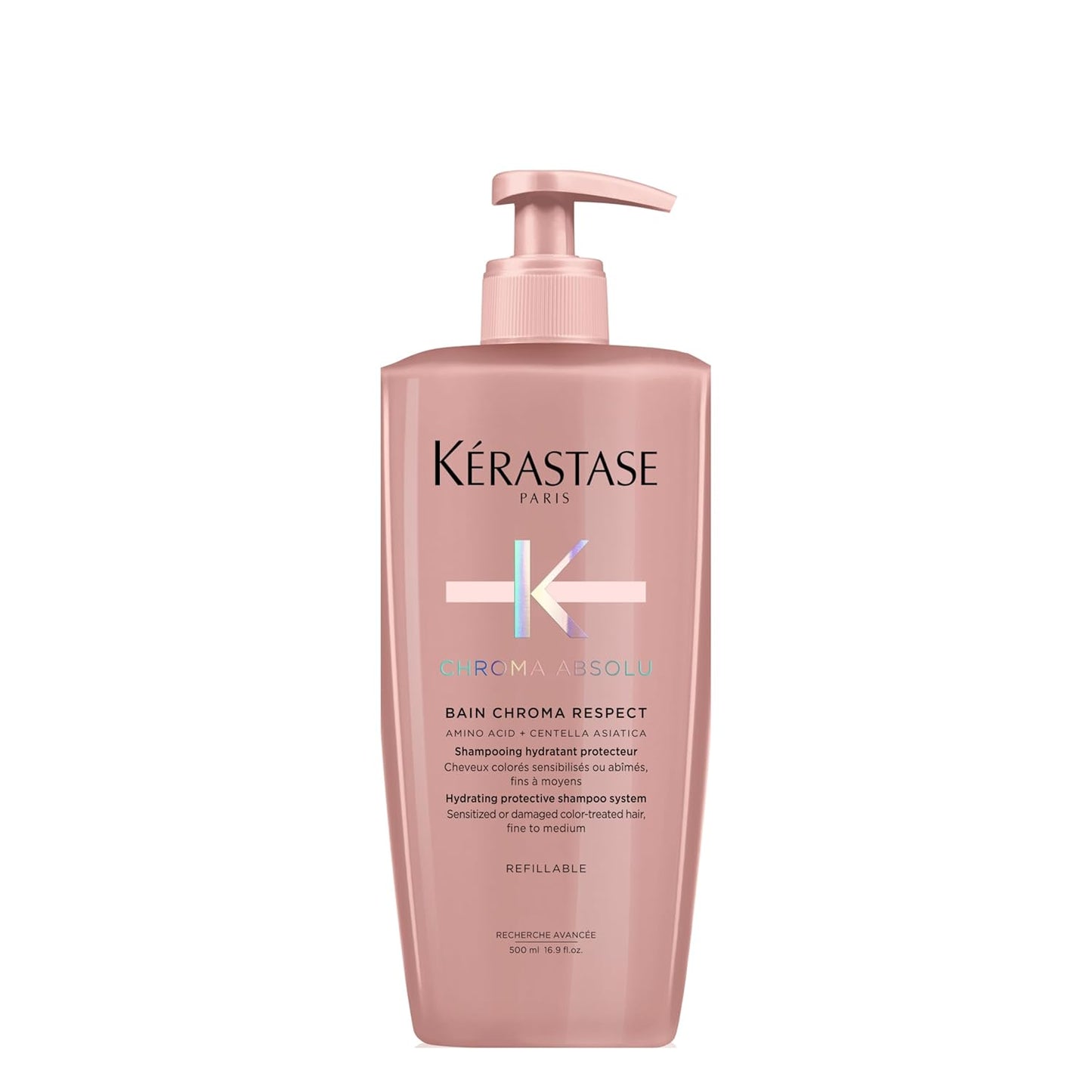 kerastase Chroma Absolute Chroma Respect Shampoo For Sensitized or Damaged Color-Treated Hair - Protects and Hydrates Fine To Medium Hair with Glycerin and Hyaluronic Acid
