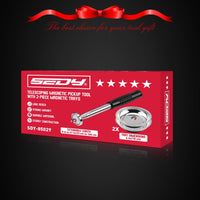 Magnet Sweeper Magnetic Nail Roller: 17-Inch Heavy Duty Magnet Nail Pickup Rolling Tool with Telescoping Adjustable Handle 8.8-Pound Capacity Ideal for Workshop Garage Yard Construction Cleanup