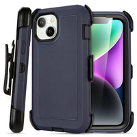 for Black iPhone 15 Case with Belt Clip, Shockproof Heavy Duty Rugged, 3 Layers of Sturdy,Anti-Drop, Military-Grade Defender Cover for iPhone 15 Case Black