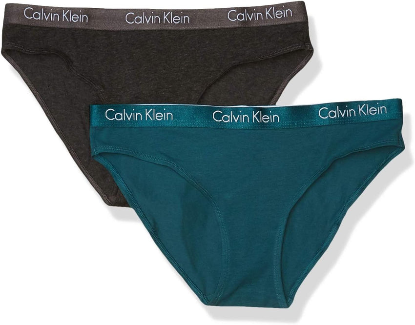 Calvin Klein womens Motive Cotton Multipack Bikini Panty 2 Pack