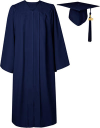 GraduatePro Matte Graduation Cap and Gown Class of 2025 Set Bulk with Tassel for High School & College 12 Colors