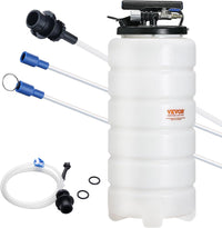 VEVOR 6.5L Pneumatic/Manual Oil Extractor Pump, Fluid Extractor Pump for Automotive Fluids Vacuum Evacuation, Oil Change & Fluid Change Tool with Dipstick and Suction Hose