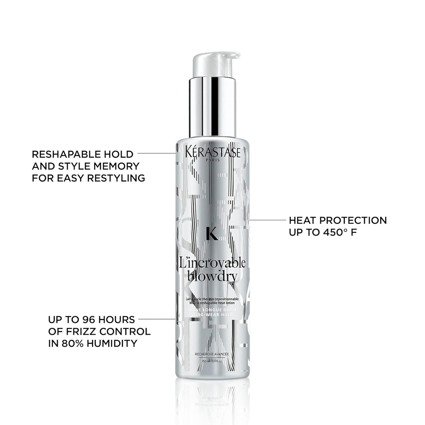 KERASTASE L'incroyable Blowdry Serum - Strong Hold Hair Serum, Provides Heat Protection up to 450°F, Controls Frizz