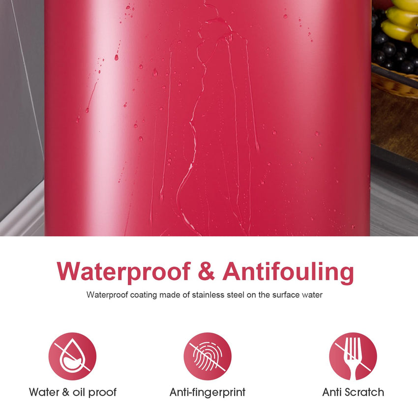 FDW Garbage Can 13 Gallon 50 Liter Kitchen Trash Can for Bathroom Bedroom Home Office Automatic Touch Free High-Capacity with Lid Waste Bin