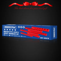 Magnetic Socket Holder Organizer Set: 6-Piece Detachable 1/2 3/8 1/4 Drive Sockets Storage Tray Magnetic Socket Organizer Tool Box Drawer Tool Box Organizers Storage Metric SAE (Sockets Not Included)