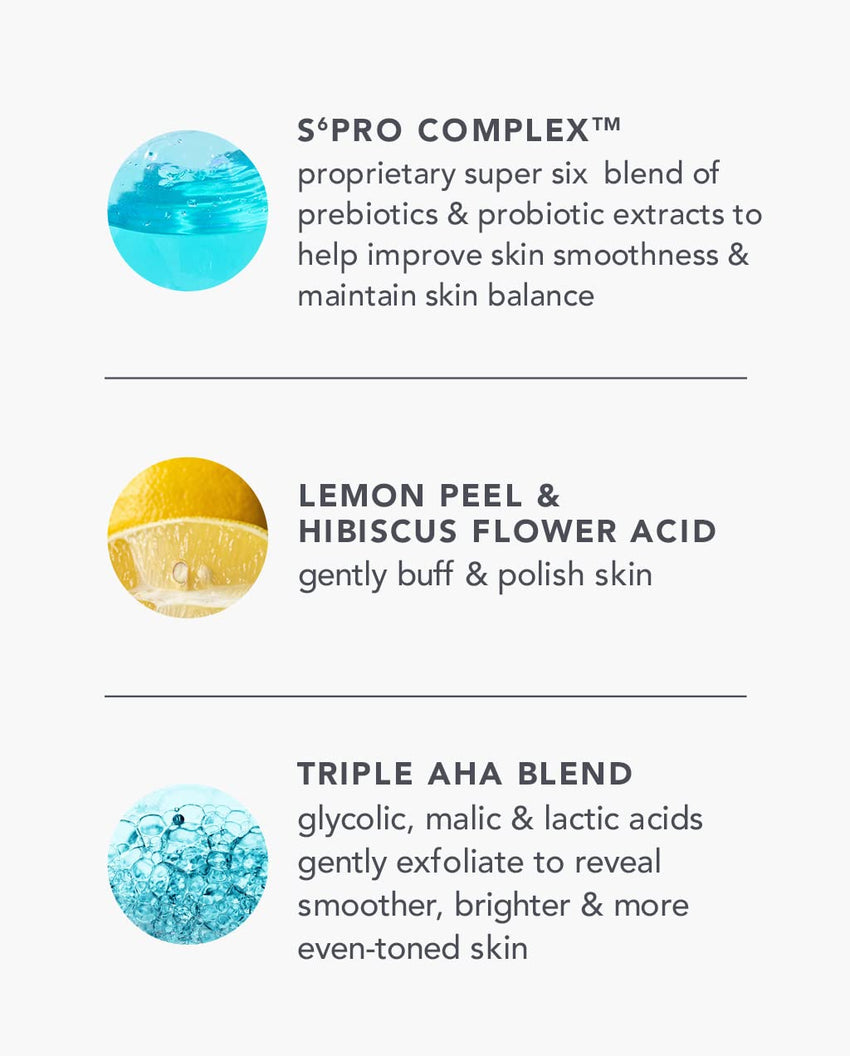 TULA Skin Care Take Care + Polish - Revitalize & Cleanse Body Exfoliator, 2-in-1, Buffs Away Dull Skin & Improves Skin Texture, Contains AHAs, Lemon, and Hibiscus, 8.1 fl oz.