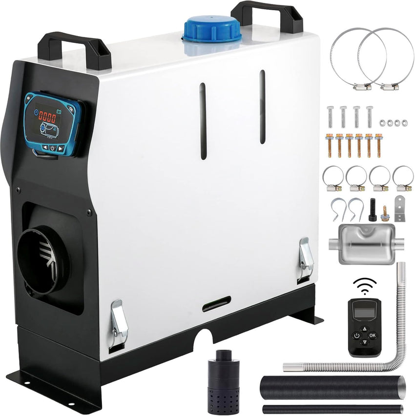 VEVOR 8KW Diesel Heater All in One, Diesel Air Heater with Bluetooth App Control, Portable Parking Heater Automatic Altitude Adjustment Max 18045 ft, Remote Control and LCD, for Vehicles