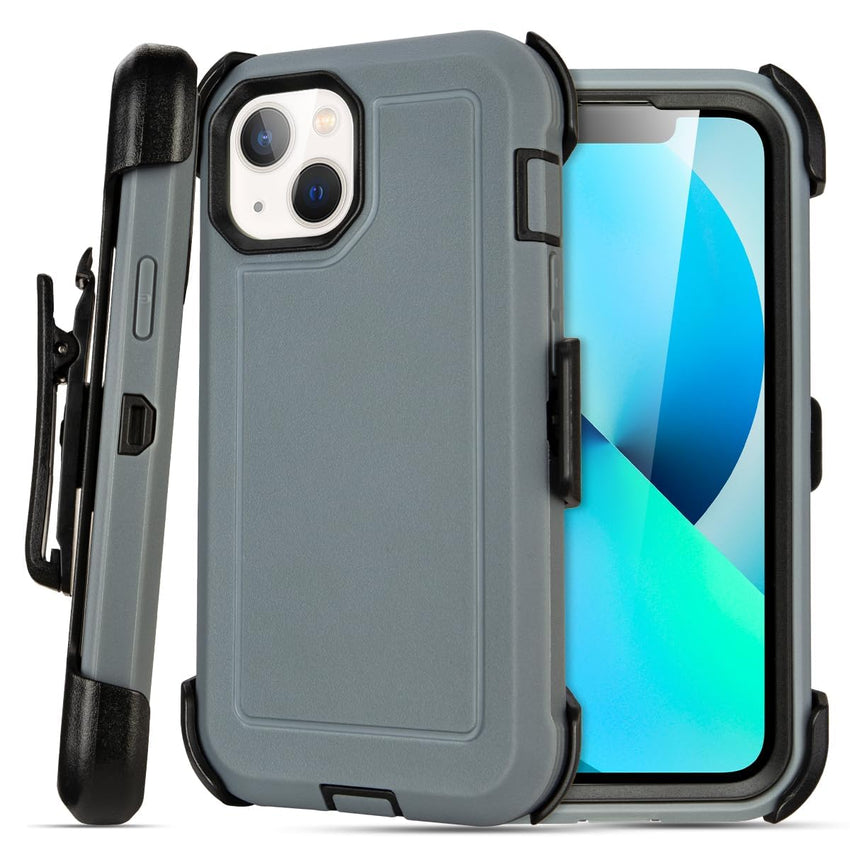 for Black iPhone 15 Case with Belt Clip, Shockproof Heavy Duty Rugged, 3 Layers of Sturdy,Anti-Drop, Military-Grade Defender Cover for iPhone 15 Case Black
