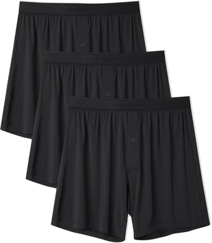 DAVID ARCHY Ultra Soft Modal Underwear Mens Boxer Shorts Loose Breathable Boxers for Men Pack