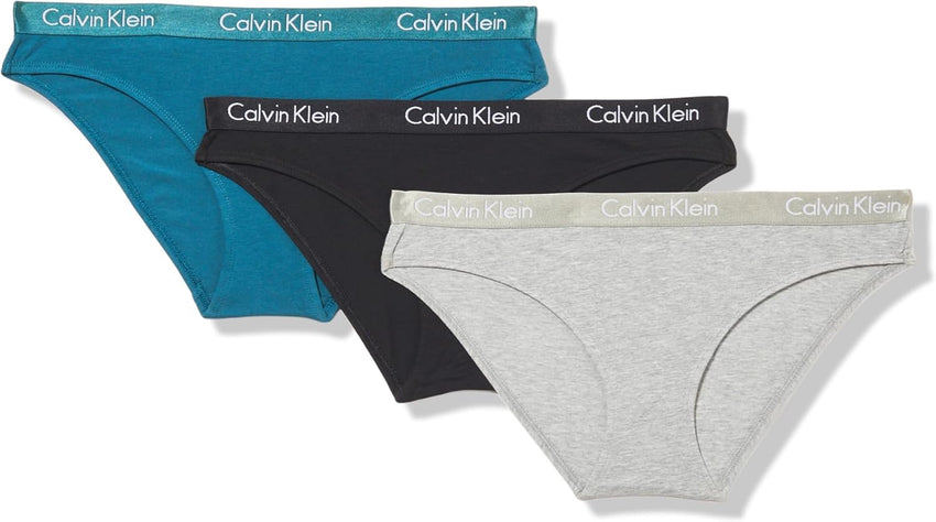 Calvin Klein womens Motive Cotton Multipack Bikini Panty 2 Pack