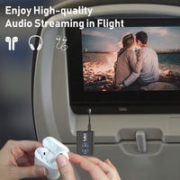1Mii Bluetooth 5.3 Transmitter Receiver for TV to Wireless Headphones, Dual Link AptX Adaptive/Low Latency/HD Audio, Aux Adapter for Home Stereo, Airplane, Boat, Gym