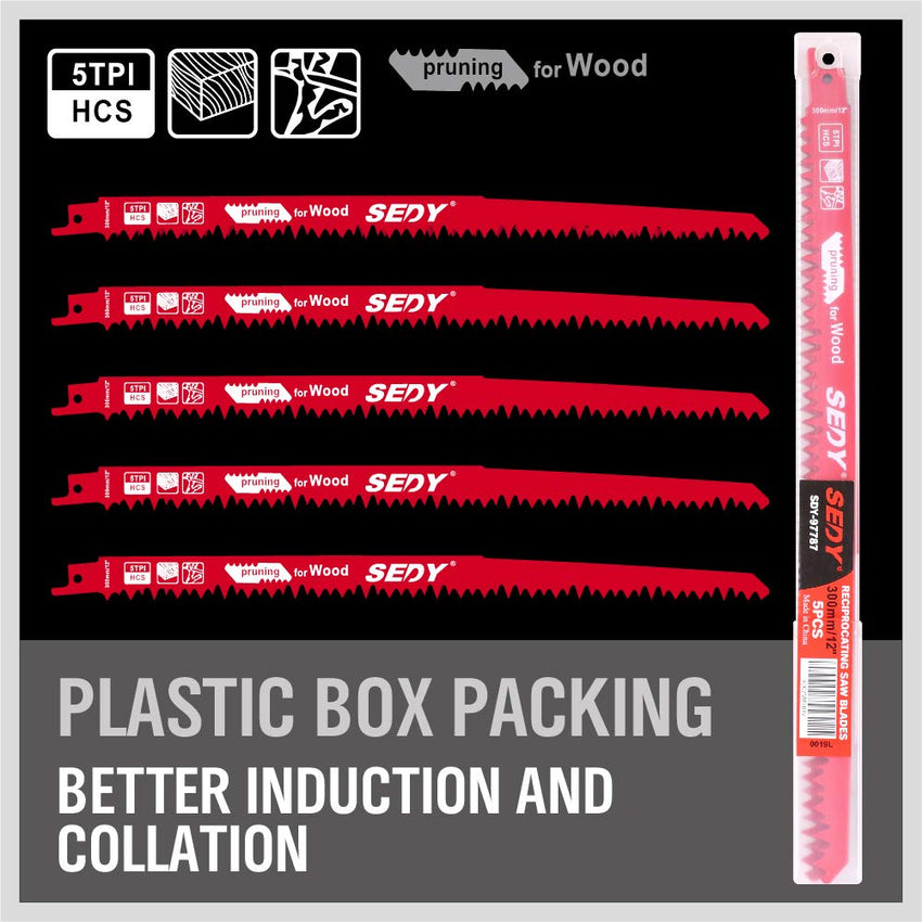 36-Piece Ultimate Reciprocating Saw Blade Set - Premium Saw Blades, Durable Wood & Metal Cutting Blades with Storage Pouch, Long-Lasting Pruning Blades