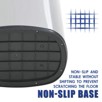 BestOffice | 13 Gallon Trash Can with Lid | Automatic Touchless Garbage Can | Odor Control | Modern Oval Design | Easy to Clean | Stainless Steel | Fits Any Kitchen, Bathroom, Office or Home