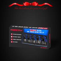 Thread Repair Thread Chaser Tool Set - 49PCS Thread Cleaner Rethreading Master Kit Metric SAE Bolt Restorer File Nut Rethreader Automotive Wheel Stud Spark Plug Engine Standard Screw Threading UNC UNF