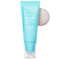 TULA Skin Care Face Filter Blurring and Moisturizing Primer - Evens the Appearance of Skin Tone & Redness, Hydrates & Improves Makeup Wear