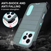 for Phone Case iPhone 16 Pro Case Black with Belt Clip Heavy Duty Holster for Shockproof Cases,3 Layers of Sturdy,Military Grade Defender Cover for iPhone 16 Pro Cases Black 6.3 Inch