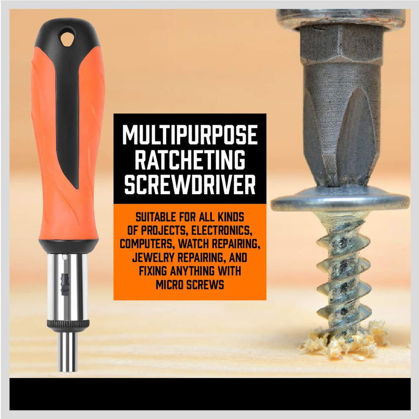 11-Piece Precision Screwdriver Set - Magnetic Mini Screwdrivers for Eyeglasses, Watches, Computers, Laptops, Phones - Phillips, Slotted, Torx, Non-Slip Handle, Portable Storage Bag Included