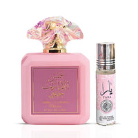 Ard al Zaafaran Pink Blush Shams Al Emarat Khususi, Marshmallow Blush Perfume For Women, Eau de Parfum - 100 ML (3.4 OZ) Romantic & Sweet Arabian Perfume - A Captivating Scent wrapped in Pink Bottle