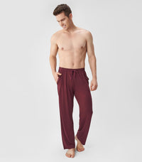 DAVID ARCHY Men's Pajama Pants Cotton Comfy Sleep Bottoms, Lightweight Lounge Pants with Pockets Soft Sleepwear PJs, 2 Pack