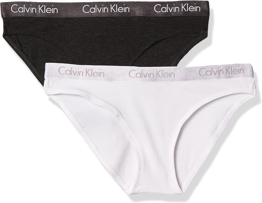 Calvin Klein womens Motive Cotton Multipack Bikini Panty 2 Pack