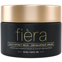 FIÈRA Neck Firming & Tightening Cream - Anti-Aging Moisturizer for Sagging Skin, Improves Neck and Jawline Definition, Reduces Wrinkles, Boosts Hydration for Mature Skin - 1.69 FL. OZ. / 50 ML