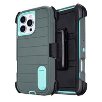 for Phone Case iPhone 16 Pro Case Black with Belt Clip Heavy Duty Holster for Shockproof Cases,3 Layers of Sturdy,Military Grade Defender Cover for iPhone 16 Pro Cases Black 6.3 Inch