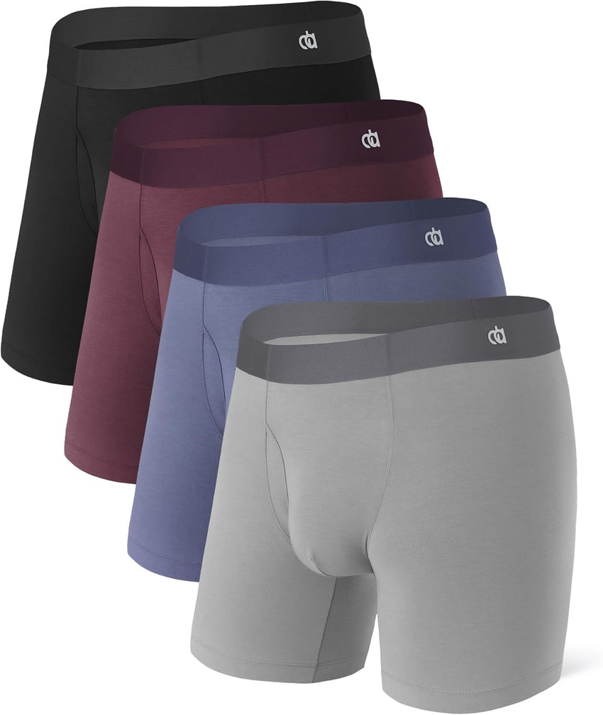 DAVID ARCHY Men's Ultra Soft Underwear Micro Modal Breathable Moisture Wicking Seamless Underwear for Men Multipack