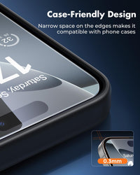 UNBREAKcable iPhone 16 Pro Max Screen Protector 3-Pack, 3 Tempered Glass + 3 Camera Lens Protectors, 9H Hardness, HD Clarity, Anti-Fingerprint, Case Friendly, 6.9 Inch