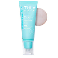 TULA Skin Care Face Filter Blurring and Moisturizing Primer - Luna, Evens the Appearance of Skin Tone & Redness, Hydrates & Improves Makeup Wear, 1fl oz